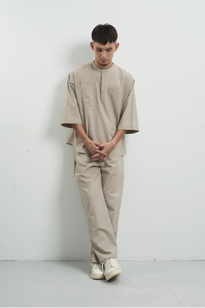 Dayum Kurta Set, Beige