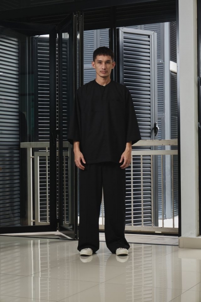 Hernang Kurta Set , Black