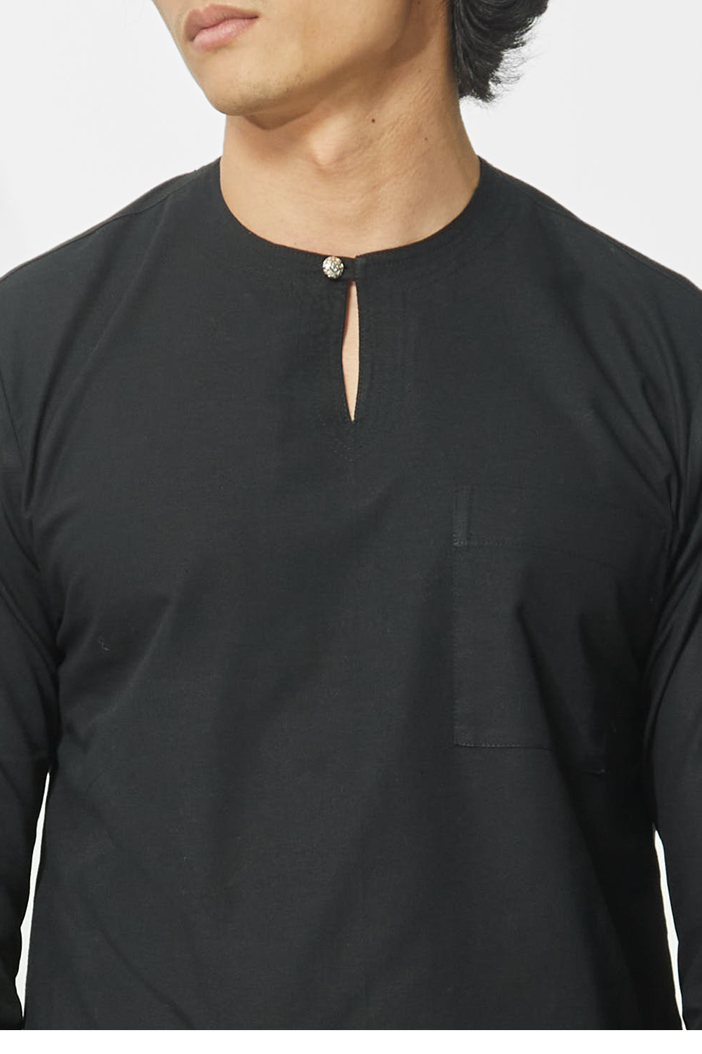 Baju Melayu Teluk Belanga Hann, Black