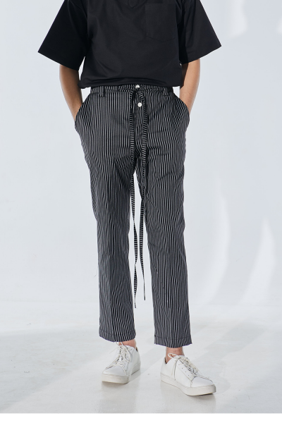 Stripes Pants Zahan, Black
