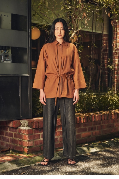 Blouse Merna, Red Brown