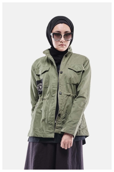 Muroq Twill Jacket FTD - Olive Green