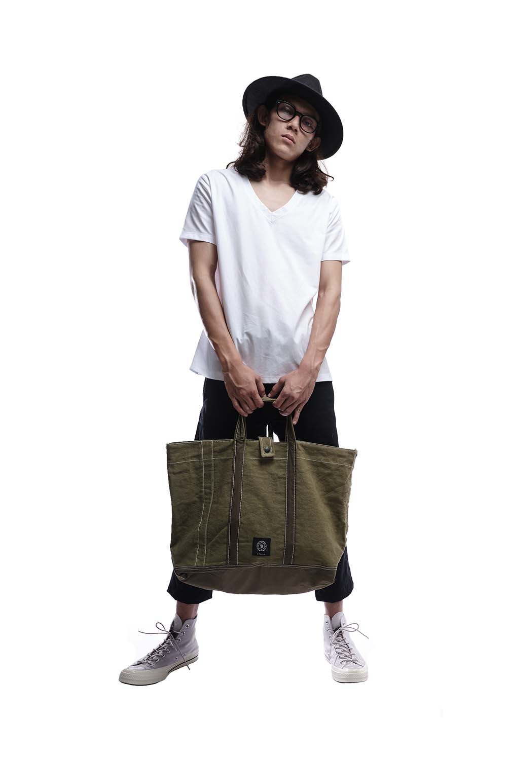 Military canvas on sale tote bag