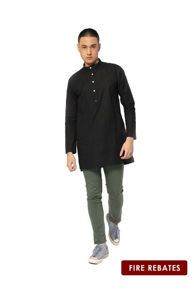 Gyzu Kurta - Black