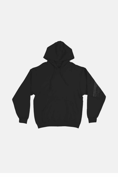 Hoodie Plain - Black