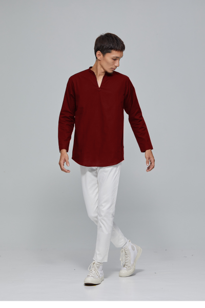 Kurta Long Sleeves Seramba, Maroon