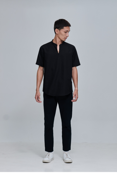Kurta Short Sleeves Seramba, Black