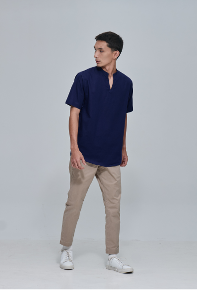 Kurta Short Sleeves Seramba, Dark Blue