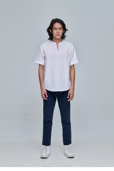 Kurta Short Sleeves Seramba, White