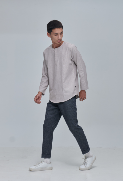 Kurta Long Sleeves Siqa, Pastel Brown