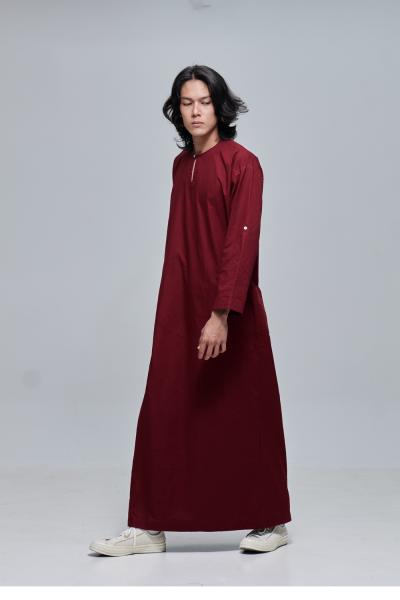Oversized Jubah Mook - Maroon